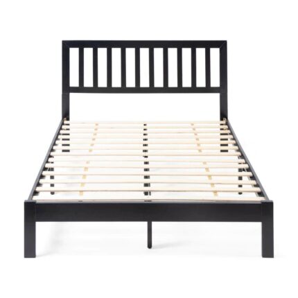 Norgate Black Wood Queen Bed Frame