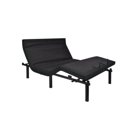 Serene King Black Adjustable Bed Frame With Dual Massage