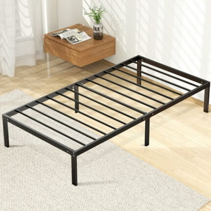 Yangming Twin Bed Frame Classic Metal High Platform Bedframes