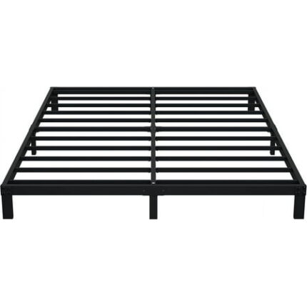 7 Inch King Bed Frame No Box Spring Need Low Profile Metal Platform King Size Bed Frame Heavy Duty Support Bedframes King Easy Assembly