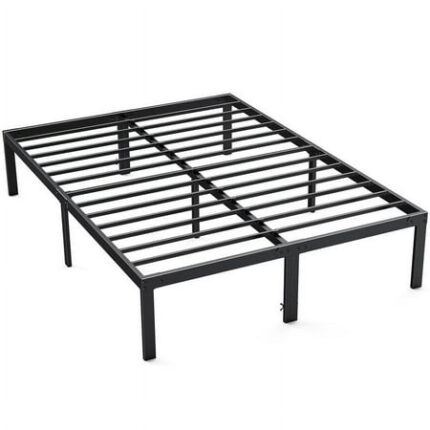 Bed Frame Heavy Duty Metal Platform BedFrames with Storage Space Under Frame 14Inches Sturdy Steel Slat Support No Box SpringNeeded