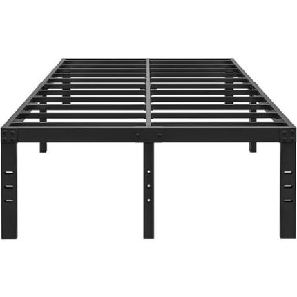 XiHuaZhaoChen Metal Bed Frame No Box Spring Needed - Easy Assembly Heavy Duty Noise Free Narrow Bedframes - Basic Steel Slats Platform with Storage