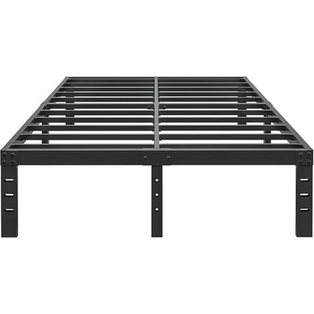 12 Inch King Size Bed Frame - No Box Spring Needed Heavy Duty Metal Platform Mattress Foundation with Steel Slats Non-Slip Noise Free Easy Assembly Black Bedframes 12 Inch King Size Bed Frame - No Box Spring Needed Heavy Duty Metal Platform Mattress Foundation with Steel Slats Non-Slip Noise Free Easy Assembly Black Bedframes
