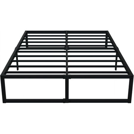 14 Inch Queen Bed Frame No Box Spring Needed Heavy Duty Metal Platform BedFrame Queen Size with Steel Slats Easy Assembly Black 14 Inch Queen Bed Frame No Box Spring Needed Heavy Duty Metal Platform BedFrame Queen Size with Steel Slats Easy Assembly Black
