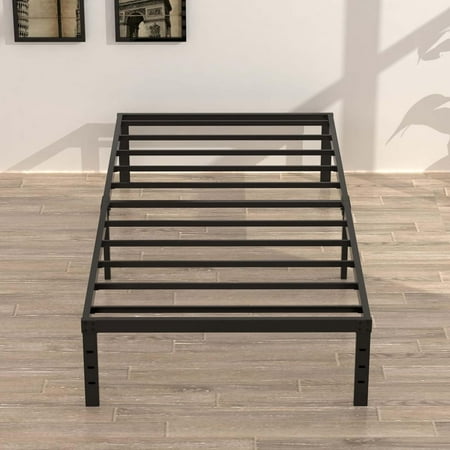 16 Inch Narrow Twin Bed Frame 30x75 No Box Spring Needed Metal Platform 75x30 Narrow Twin Bed Frames Eassy Assembly 3 500 lbs Heavy Duty Bedframes Black 16 Inch Narrow Twin Bed Frame 30x75 No Box Spring Needed Metal Platform 75x30 Narrow Twin Bed Frames Eassy Assembly 3 500 lbs Heavy Duty Bedframes Black