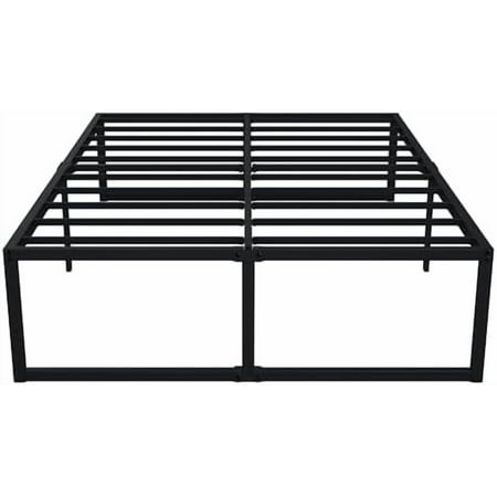 16 Inch Queen Bed Frame No Box Spring Needed Heavy Duty Metal Platform BedFrame Queen Size with Steel Slats Easy Assembly Black 16 Inch Queen Bed Frame No Box Spring Needed Heavy Duty Metal Platform BedFrame Queen Size with Steel Slats Easy Assembly Black