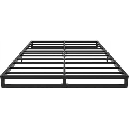 7 Inch Queen Bed Frame No Box Spring Needed Heavy Duty Metal Platform BedFrame Queen Size with Steel Slats Easy Assembly Black 7 Inch Queen Bed Frame No Box Spring Needed Heavy Duty Metal Platform BedFrame Queen Size with Steel Slats Easy Assembly Black