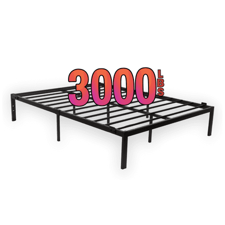 Golden Gate Beds Metal Platform Bed Frame Heavy Duty Sturdy Steel Mattress Foundation No Box Spring Needed Easy Assembly 14 Inch Raised Base for Under Bed Storage Bedframe for Queen Size Black Golden Gate Beds Metal Platform Bed Frame Heavy Duty Sturdy Steel Mattress Foundation No Box Spring Needed Easy Assembly 14 Inch Raised Base for Under Bed Storage Bedframe for Queen Size Black
