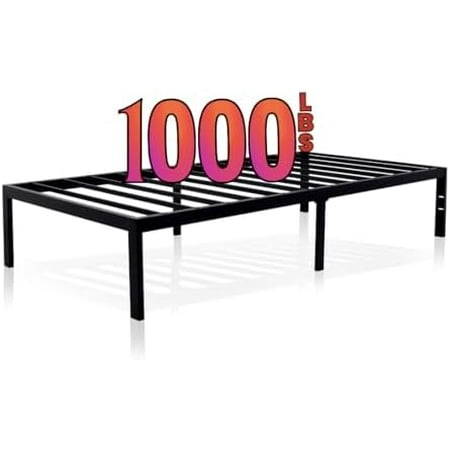 Golden Gate Beds Metal Platform Bed Frame Heavy Duty Sturdy Steel Mattress Foundation No Box Spring Needed Easy Assembly 14 Inch Raised Base for Under Bed Storage Bedframe for Twin Size Black Golden Gate Beds Metal Platform Bed Frame Heavy Duty Sturdy Steel Mattress Foundation No Box Spring Needed Easy Assembly 14 Inch Raised Base for Under Bed Storage Bedframe for Twin Size Black