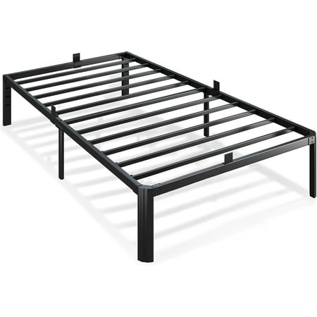 Metal Bed Frame Queen Size 14 Inch 3500 lbs Heavy Duty Platform Bed FramesSteel Slats Noise Free No Box Spring Needed Easy Assemble Sturdy Bedframe with Storage and Mattress Retainers Metal Bed Frame Queen Size 14 Inch 3500 lbs Heavy Duty Platform Bed FramesSteel Slats Noise Free No Box Spring Needed Easy Assemble Sturdy Bedframe with Storage and Mattress Retainers