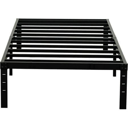 Twin Size Bed Frame 3500lbs Heavy Duty Metal Platform with Steel Slats Support No Box Spring Needed 14 inches high Bedframe with Ample Storage Sturdy and Noise-Free Black Twin Size Bed Frame 3500lbs Heavy Duty Metal Platform with Steel Slats Support No Box Spring Needed 14 inches high Bedframe with Ample Storage Sturdy and Noise-Free Black
