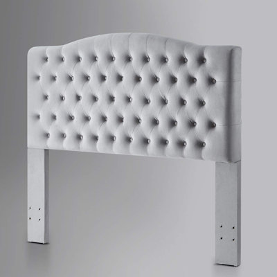 Bed Frame with Charging Station, Upholstered Platform Bedframe with Wingback Headboard