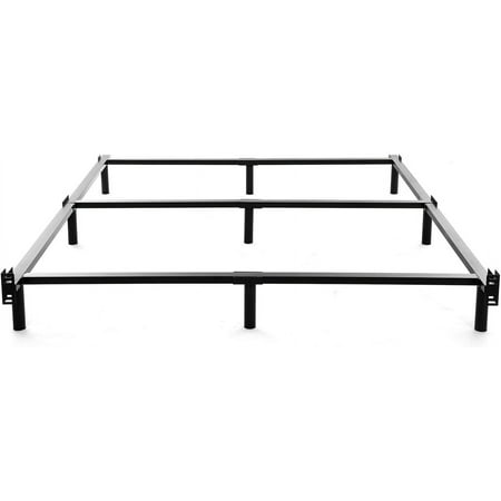 Size Bed Frame-7 Inch Bedframe 9- Support for Box Spring & Mattress Foundation 3000LBS Black Size Bed Frame-7 Inch Bedframe 9- Support for Box Spring & Mattress Foundation 3000LBS Black